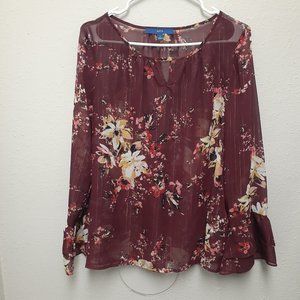 Apt. 9 Floral Blouse